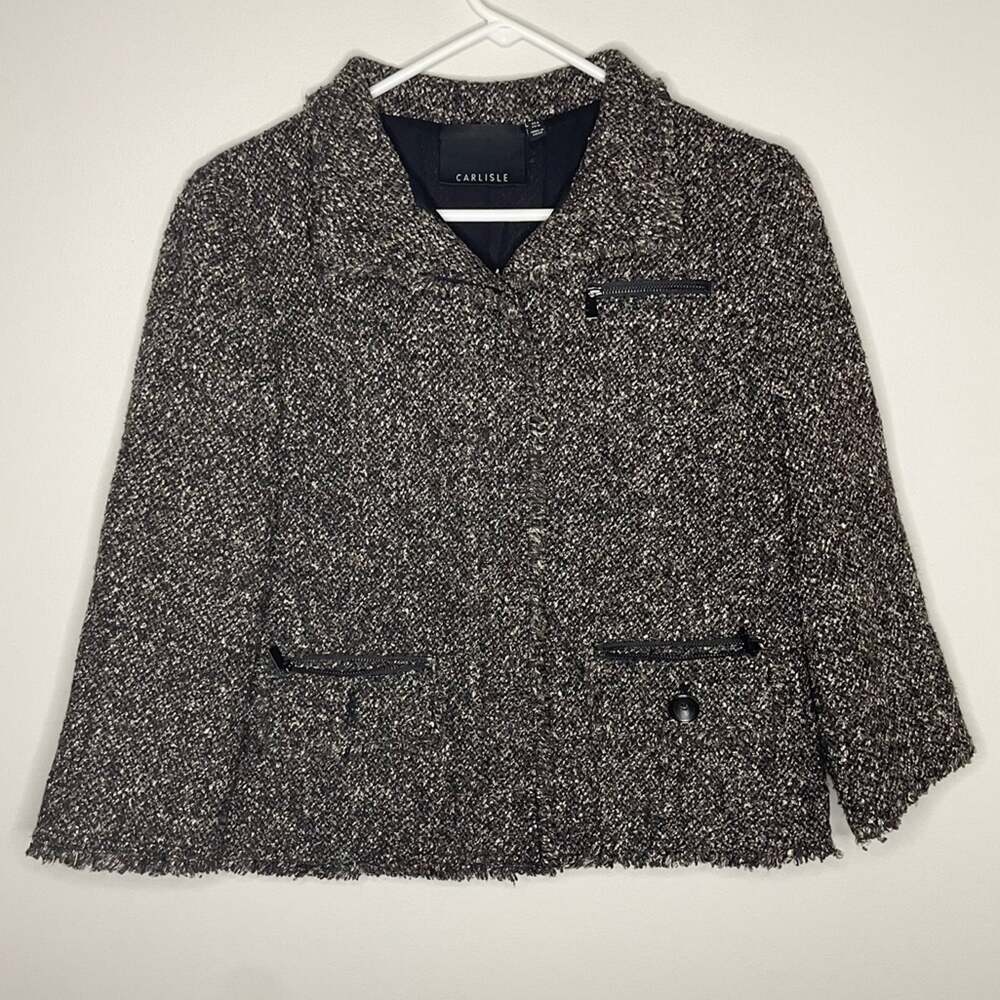 Carlisle Brown Tweed Jacket Size 8